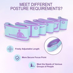 Yoga Straps for Stretching Strap Elastic for Physical Therapy Dance Yoga Pila…