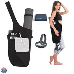 Yoga Mat Bag – Versatile Yoga Bag with Mat Straps & Storage Pockets, Holds Yo…