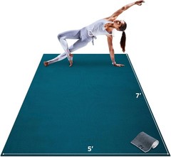 Large Non Slip Yoga Mat 6x4ft 7x5ft 8mm Thick