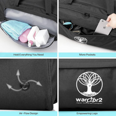 Yoga Mat Bag Carrier with 8-Pocket & Wet Pocket, Air Vent | Large Yoga Mat Holde