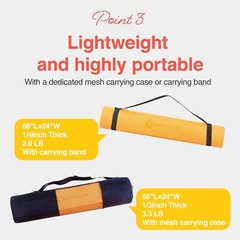 Primasole Yoga Mat with Carry Strap for Yoga Pilates Fitness and Floor Workou…