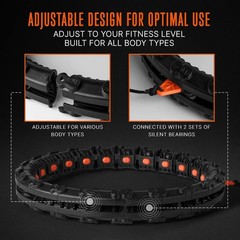 Exercise Hula Hoop for Adults Weight Loss – Weighted Hula Hoop for Workout, A…