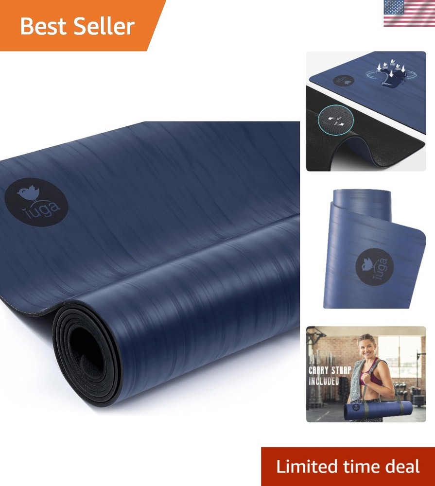 Ultimate Grip Eco-Friendly Yoga Mat with Included Carrying Strap – 72” x 26”