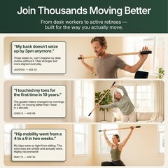 5ft Bamboo Yoga Stick for Stretching, Mobility & Balance – 20+ Video Tutorials,