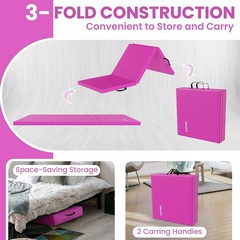 Fitvids Folding Exercise Gymnastics Mat 2’x6′ Portable Non-Slip