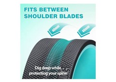 3 Pack Yoga Wheel Set Back Roller for Stretching, Back Pain Relief Spine Support