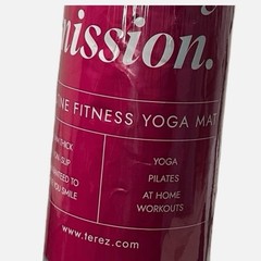 Terez Yoga Pilates Mat Blue Tie Dye 5mm Thick Non Slip Multicolor 24”x64”