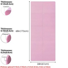 Non-Slip Yoga Mat 6mm Thick Exercise