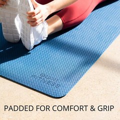 LOMI Fitness Yoga Mat with Slip-Free Material, Great for at Home or Gym