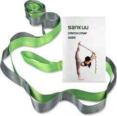 Durable 96″ Yoga Stretching Strap with Loops – Ideal for Flexibility Training