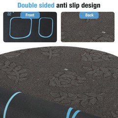 Exercise Equipment Mat for Ab Roller Wheel, Non-Slip Exercise Mat Extra Long …