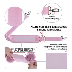 60 Inch Shoulder Strap with Removable Ultra-Thick Pad，Adjustable Buckles