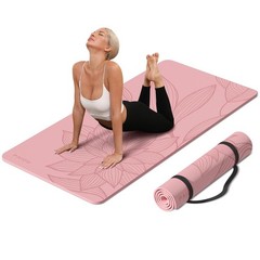 Large Yoga Mat-72’x36’x0.4’ Extra Width ＆ Thick,Comfortable,Non-Slip Exercise…