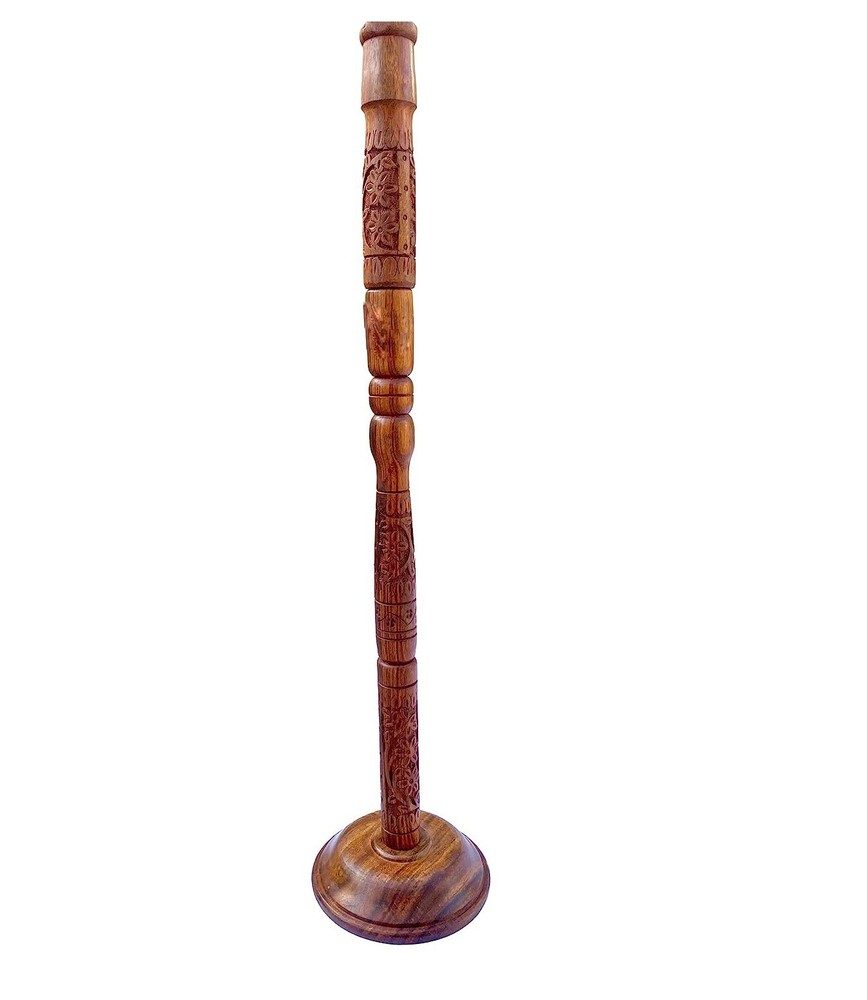 Wooden Yoga Trataka Candle Stand for Opening Third Eye Meditation US