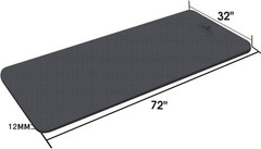 Extra Thick TPE Yoga Mat – 72″x 32″ Thickness 1/2 Inch -Eco Friendly SGS Cert…