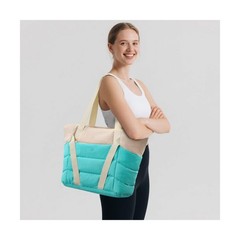 Axcone Women’s Yoga Tote Bag with Luggage Sleeve & Mat Straps – Gym Work Bag …