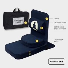 Meditation Large Yoga Chair Relaxing Buddha with Back Support Cushion