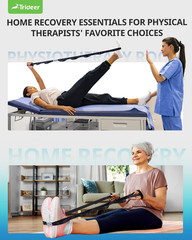 Trideer Stretching Strap Yoga Strap Physical Therapy for Home Workout, Exercise,
