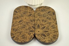 Sadhu Board “Mandala Flowers” Yellow Galvanized Nails 10 mm/0.4 inch