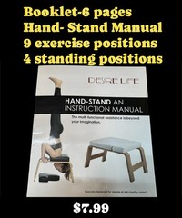 Pilates Yoga Chair Bench Hand-Stand Instruction Manual- Booklet 6 Page
