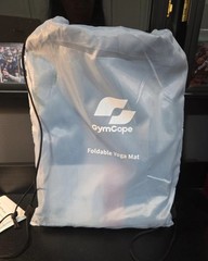 GymCope Foldable Foam Yoga Mat Blue with Carry Bag for Yoga
