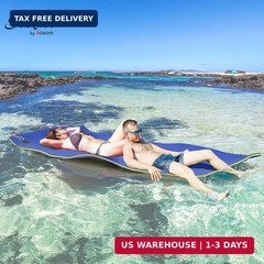 Soozier 9′ x 6′ Lily Pad Floating Mat for Lake, 3-Layer Tear-Resistant XPE Foam