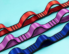 2Pcs Nylon Daisy Chain 6 Loop Adjustable Multipurpose Strap Rope 25Kn Strong Cli