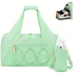 Gym Bag for Women, Yoga Mat Bag with Shoe Compartment and Wet Pocket, Sport Y…