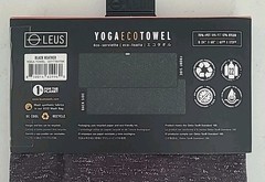 Leus Yoga ECO Towel Mat Suede Microfiber 68”x24” BLACK HEATHER (B2-B7)