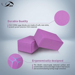 Durable Yoga Blocks 2 Pack with Strap – Perfect for Meditation & All Yoga Styles