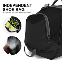 Sports Gym Bag，INOXTO Travel Duffel Bag with Dry Wet Pocket And Shoe Comp