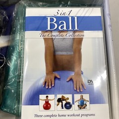 3 in 1 Ball The Complete Collection Book & DVD fitness ball stretchband