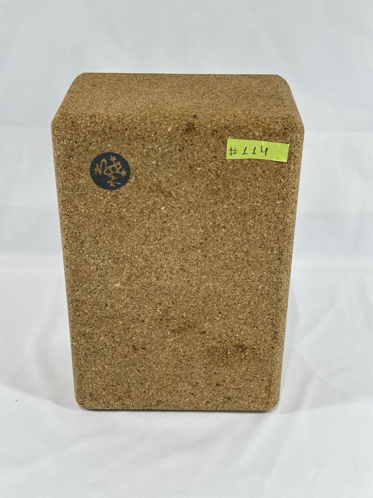 #114 Manduka Cork Yoga Block Exercise 9 Inch