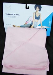 Mission Yoga mat towel pink Vapor Active Cooling quick dry 24.5×60″ NWT