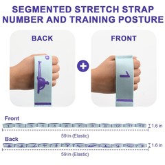 Elastic Yoga Stretching Strap with Loops,Stretch Straps For Physical Therapy,…