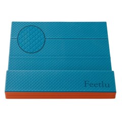 Foldable Yoga Exercise Mat, 6mm/8mm/10mm/12mm Thickness, 72 x 24 Inch – Light…