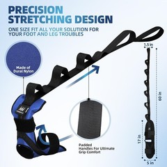 Yoga & Leg Stretch Strap for Pain Relief – Perfect for Athletes & Fitness Lovers