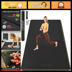 Extra Large Non-Slip Yoga Mat 72″x48″ or 78″x57″, Thick TPE for Home Gym, Pilate
