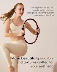 kure.fit Pilates Kit for Women – Home Equipment Set with Ring, Cocoa