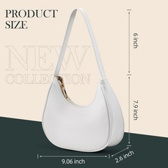 Shoulder Bags for Women Hobo Tote Handbag Mini Clutch Purse with Zipper Suita…