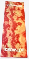 Hotworx Yoga Towel – Tie Dye Orange Red Yellow Non Slip Grip