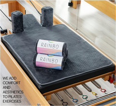 Pilates Reformer Non-Slip Mat Towel (Included 2 Pcs Shoulder Block Covers) (DARK