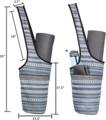 Stylish Canvas Yoga Mat Bag – Spacious & Lightweight for Travel & Accessories