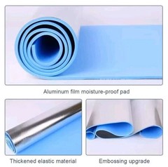 Extra Thick 10mm Exercise Yoga Pilates Mat Gym Fitness NBR 72″x 24″ w/ Bag Strap