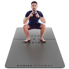 Extra Thick 10mm Large Non-Slip Exercise Mat 72″x32″ – Yoga, Pilates, HIIT, Fitn