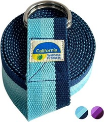 California | Yoga Belt with Safe Adjustable D-Ring Buckle for Pilates | Stret…