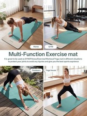 Extra Thick Yoga Mat -2/5 inch (10MM), 72.8×31.5″ Extra Long-Wide, Profession…