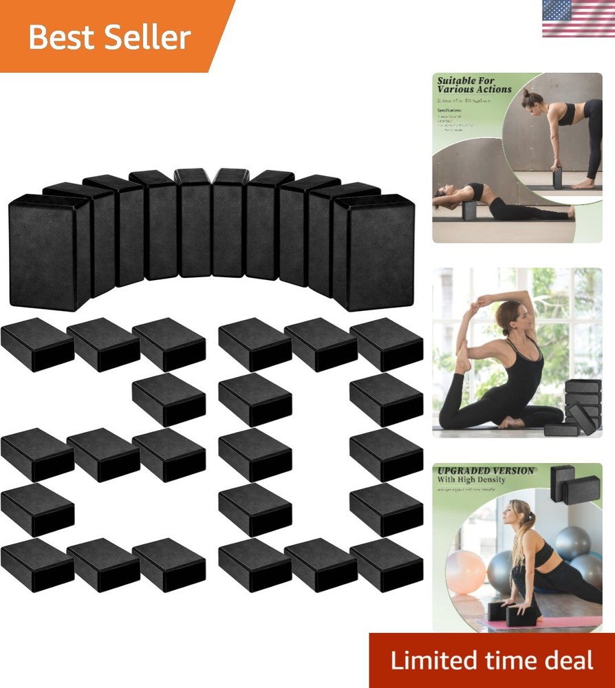 20 Pcs Foam EVA Yoga Blocks – High Density Non Slip Supportive Foam Blocks – …