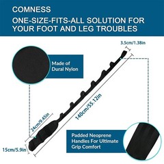 Yoga Stretching Strap Leg Foot Flexibility Band Rehab Pilates Exercise Tool