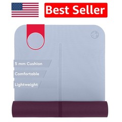 Reversible Yoga Mat 68″ – 5mm Thick, Lightweight & Easy to Handle for All Ages